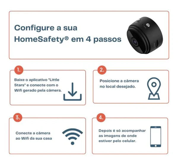 Mini Câmera WiFi HD